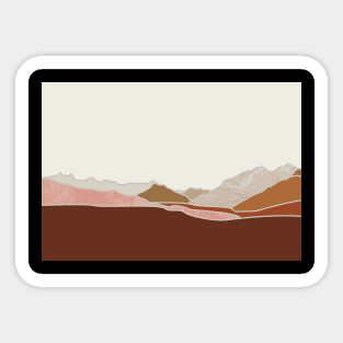 North shore mountains sunset Sticker